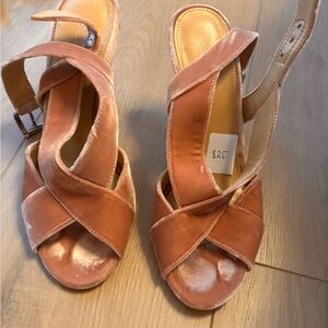 Elegant Velvet Strappy Sandals